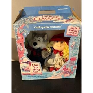 New Cuddle Classics Little Red Riding Hood Plush‎ Commonwealth With Wolf Plush